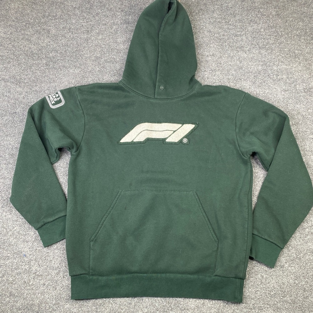 Formula 1 Las Vegas Grand Prix Hoodie Mens Medium Green Iridescent Graphic F1